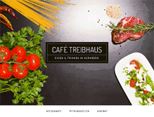 Tablet Screenshot of cafetreibhaus.de